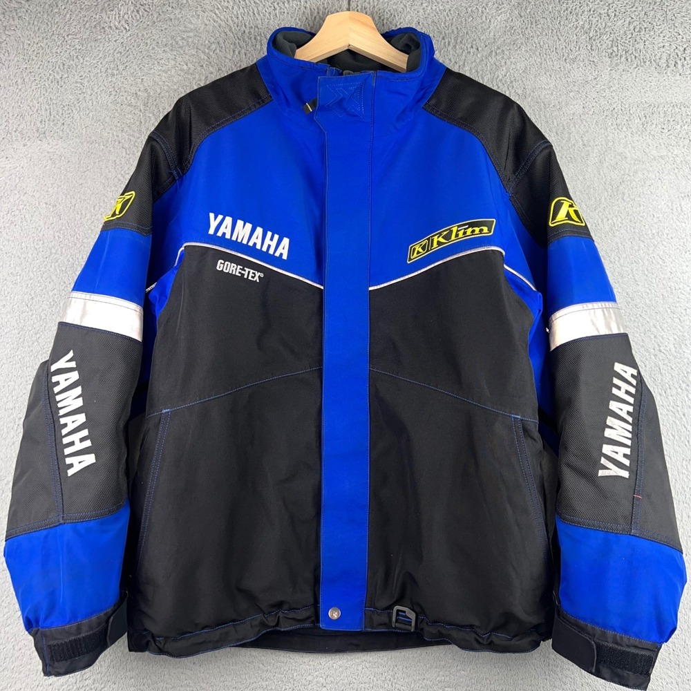 Klim Yamaha Gore-Tex Snowmobile Jacket Blue Black Mens Thinsulate Insulated